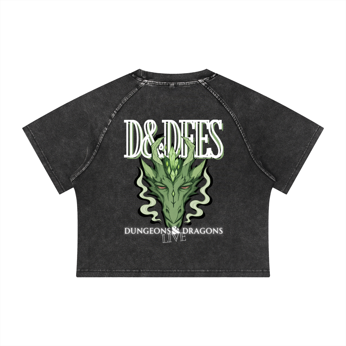 Mineral Washed Medical Card Crop Top for Mom