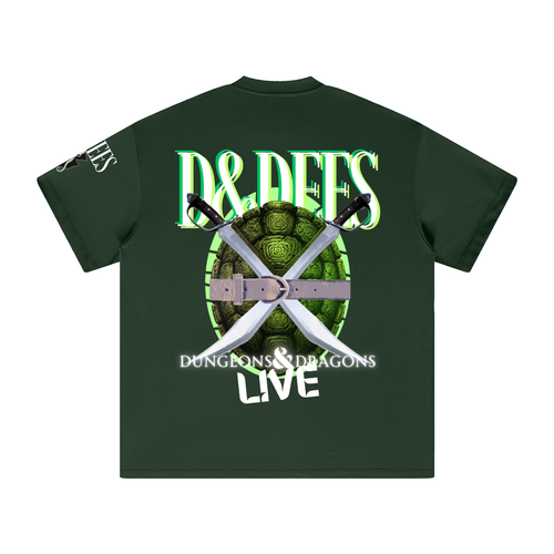 Banksy Themed Heavyweight Green Tee