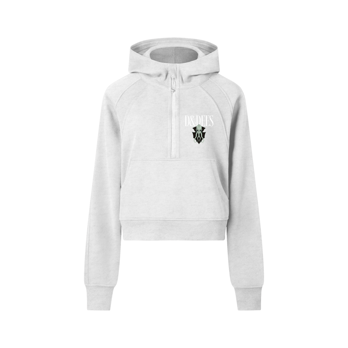 Roll To Seduce Cropped Half-Zip Hoodie