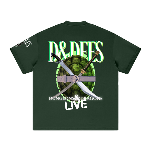 Banksy Themed Heavyweight Green Tee