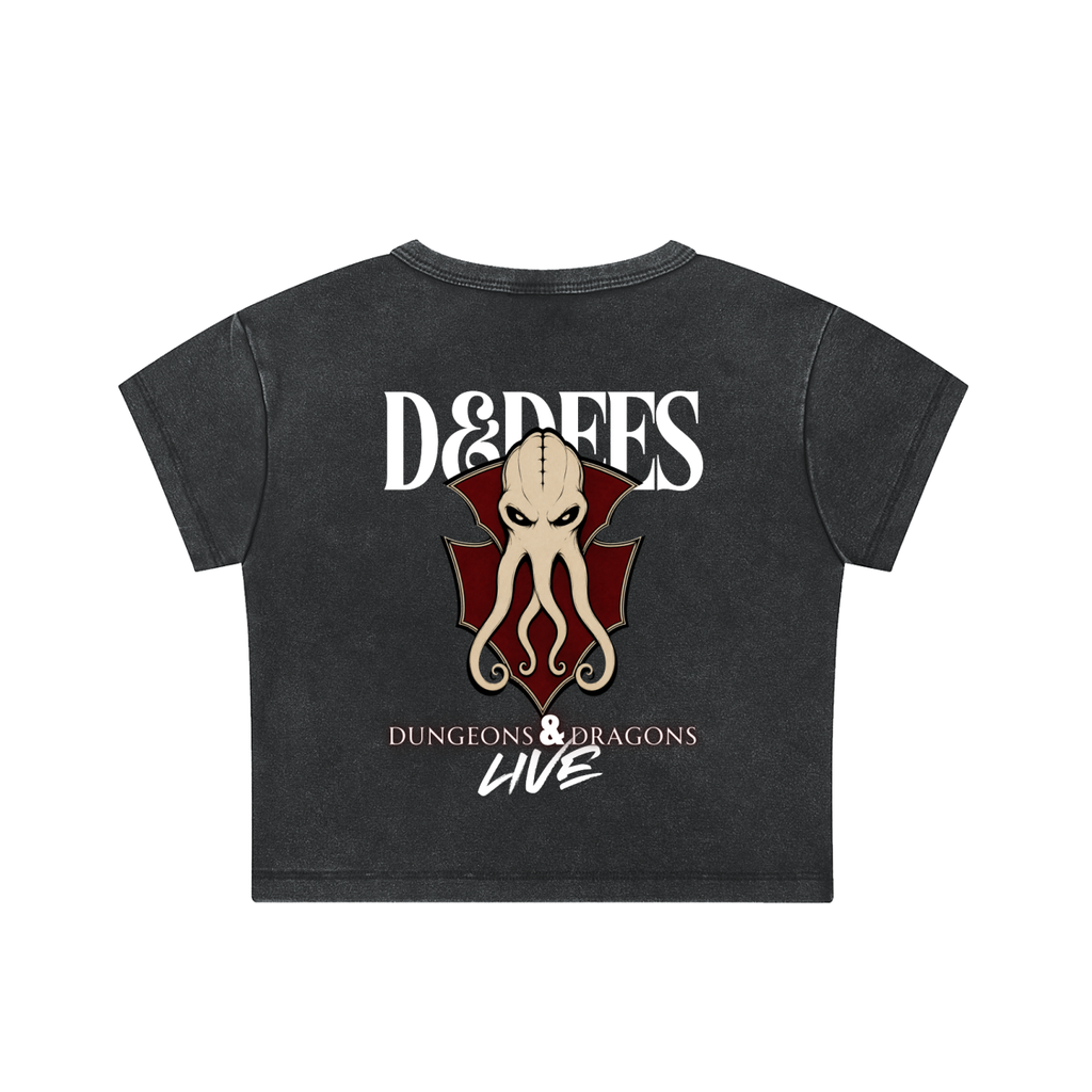 D&DEES Snow Washed Crop Top for Sexy Humanoids ONLY