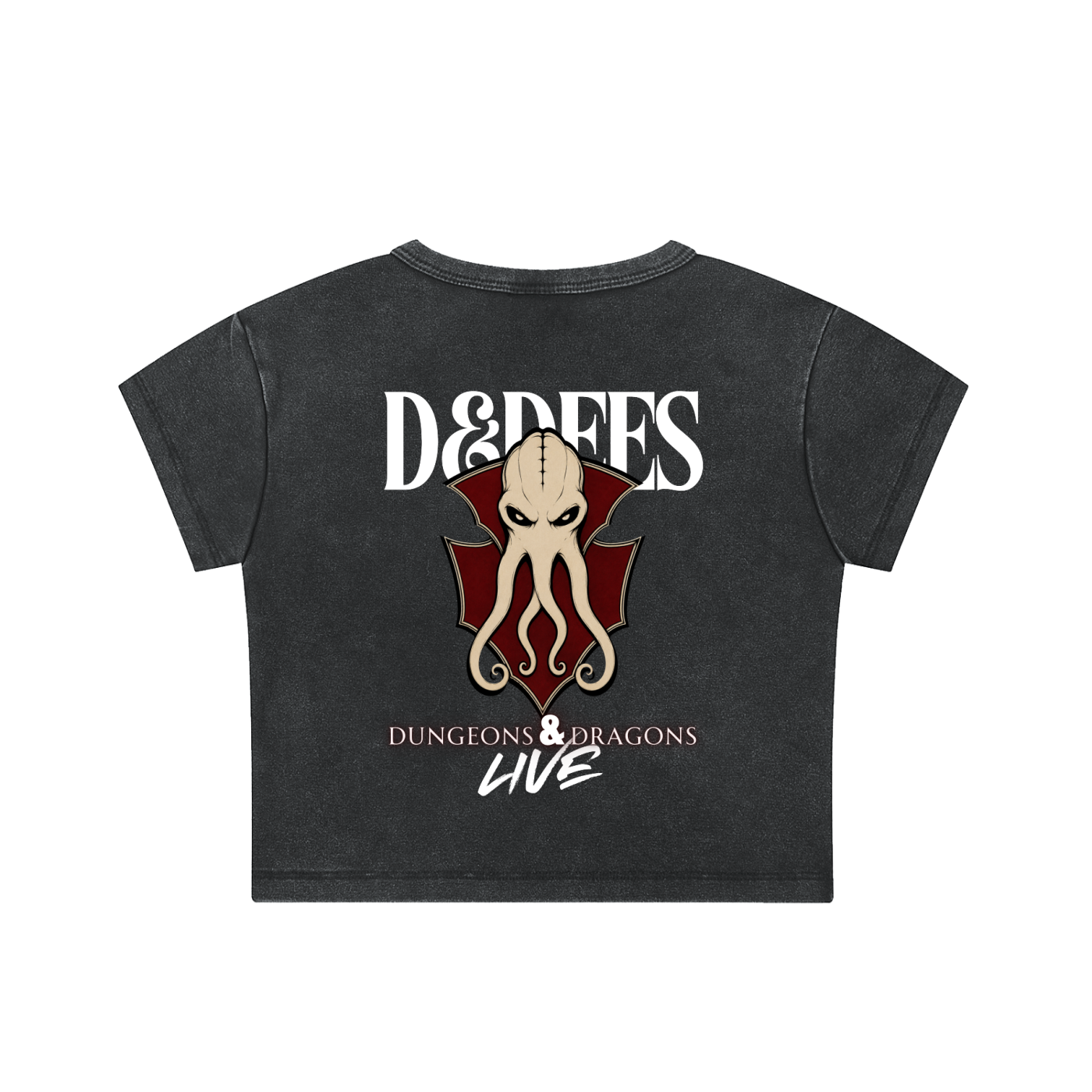 D&DEES Snow Washed Crop Top for Sexy Humanoids ONLY