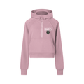 Roll To Seduce Cropped Half-Zip Hoodie